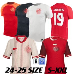 2023 2024 Maglie da calcio Canada Davies National Team Away 22 23 24 Osorio Ultimo David Larin Cavallini Laryea Millar Hoilett Men Domenne Calcio di calcio S-XXL