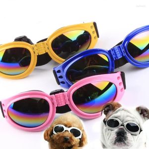 犬のアパレル6色折りたたみ可能なペットドッグメガネPERROS CHIEN EYEWEAR防水保護ゴーグルUVサングラスAccesorios