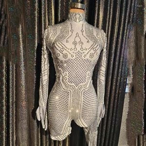 Стадия Wear 2024 Женские ночные клубы Bar DJ Costumes с длинными рукавами.