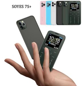 Original Soyes 7SP Unlock Cell Phones Portable Small Credit Card GSM Mobiltelefon med MP3 Bluetooth -kamera 69mm Ultrathin Dual S49408151