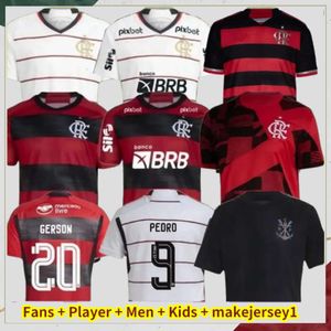 24 25 25 Koszulki piłkarskie Flamengo 2023 2024 Diego E.Ribeiro Gabriel B. Gabi Pedro Vidal de Arrascaeta Gerson B.henrique Camisa Mengo Men Men Kids Kit Football Football Kit Football Football