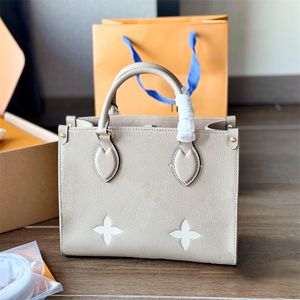 Övre handtag kvinnor på språng på väskan designer rosa präglade läder axel butik påse lyx handväska satchel över natten väskor mode mens crossbody clutch blöja väskor