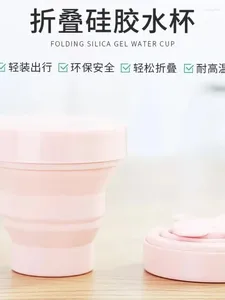 Mugs Time Silicone Tazza da Acqua Pieghevole da Viaggio Mini Portatile El Collutorio Retrattile