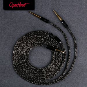 Accessories OPENHEART 16 Core Headphone Cable For Meze 99 Classic/99 Noir/99 Neo/109 Pro/Liric XLR 4.4mm 6.35mm 2m 3m Upgrade Silver Cable