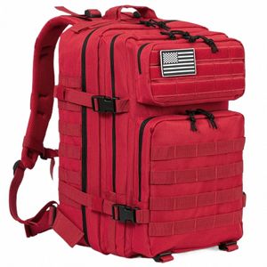 qtqy 45L GYM Fitn Style Рюкзаки для мужчин/женщин Военная тактическая тренировочная сумка для выживания Molle Походный рюкзак v7J3 #