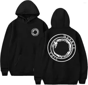 Erkek Hoodies Canserbero Vida Muerte Muerte Kış Erkekler/Kadın Hooded Tatlı Sokak Giyim Longsleeve Logo Sweatshirt