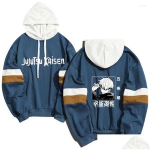 メンズフーディーズスウェットシャツ柔術kaisen gojo satoru men uni sweatshirtフリースストリートウェアドロップシップカスタムクール衣類ドロップデリdhkcg