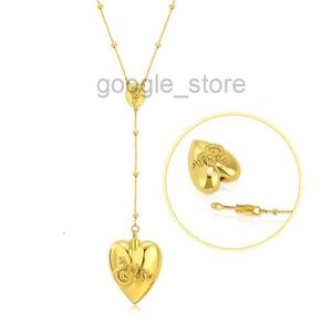 Necklaces Lana Del Rey Trendy Ldr Stainless Steel Heart Necklace Punk Woman with Spoon Innovative High Quality Jewelry