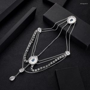 Hair Clips Light Luxury Rhinestone Accessories High-grade Sense Netroots French Geometric Water Drop Band Headdress Female