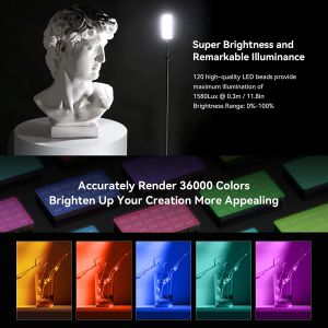 Smallrig RM120 RGB Video Light Portable On Camera Light Long Battery Life Professional Full Color Light for Tiktok Photography