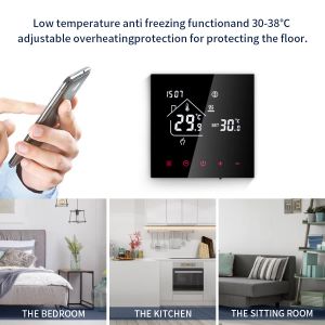 TUYA WiFi Smart Termostato Controlloretore di temperatura per il riscaldamento a pavimento Caldatura a gas elettrico/acqua Remoto di Alexa Alice