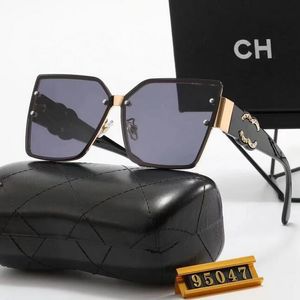Designer-Sonnenbrillen für Männer und Frauen, modische, klassische Sonnenbrille, luxuriöse polarisierte Piloten-Übergroße-Sonnenbrille, UV400-Brille, PC-Rahmen, Polaroid-Objektiv S95047