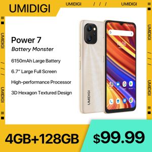 Umidigi Power 7電話アンドロイドスマートフォンUNISOC T610 RAM 4GB ROM 128GB 6.7 