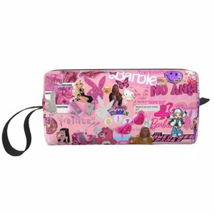 на заказ Bratz Rock Angelz Travel Косметичка для женщин Аниме Манга ТВ Макияж Органайзер для туалетных принадлежностей Lady Beauty Storage Dopp Kit y4PL #