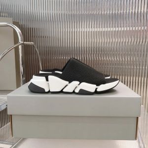 2024 Nya strumpor tofflor Speed ​​Version 2.0 Herrkvinnor Utomhus tofflor Spring och hösten Casual tofflor Fashion Shoes gummisula fluorescerande gul