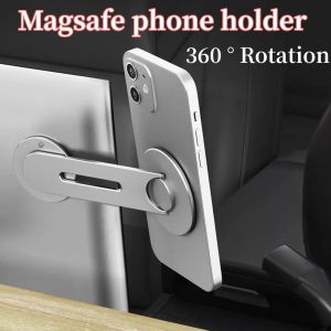 Magnetisk telefonhållare för Magsafe iPhone 13 14 Pro Max Laptop Stand Car Phone Holder Continuity Flip Monitor Display Side Mount