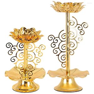 Candle Holders Buddha Lotus Stand Candlestick Birthday Decoration Decoration Girl Lamp Base Holder