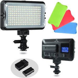 Profesyonel Fotoğraf LED Işık Değişken Parlaklık ve Renk Sıcaklığı Gücü 12W LCD Ekran LED Güzellik Videosu Işık Yüksek Parlaklık