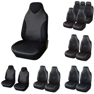 Uppgradera Autoyouth Pu Leather Front Cover Fashion Style High Back Back Hink Cover Auto Interior Car Seat Protector 2st