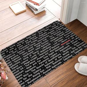 Dibets Board Games List DND Game D20 DD Non-Slip Rug Doormat Mat Kitchen Balcony Divery Decor Decor