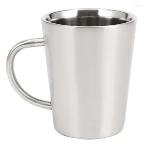 Mugs 340 Ml Stainless Steel Copper Plated Coffee Cup Double Layers 304 High Temperature Resistance Milk Tea Mug