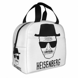 Breaking Bad Izulowane torby na lunch chłodniejsze torby wielokrotnego użytku Heisenberg White Lunch Box Tote torebki jedzenie School S5LB#