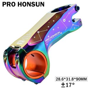 CNC alüminyum alaşımlı yolmountain bisiklet gövdesi 90mm 318286mm xc mtb am gidon sapları parçalar bisiklet aksesuarları 240325