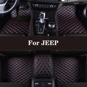 Full Surround Custom Leather Car Floor Mat For JEEP Grand Cherokee (WK / WK2) Wrangler (Sahara / JK) Commander(5seat) Auto Parts