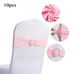 Chair Covers Back Cover Seat Decoration Elastic Band Wedding Knot Sashes Ribbon Decors El Home