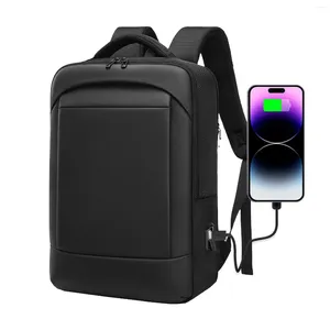 Plecak mody plecaki biznesowe dla mężczyzn lekka torba laptopa 15.6 Wodoodporne szczupłe podróże anty-kradzieżowe torby szkolne