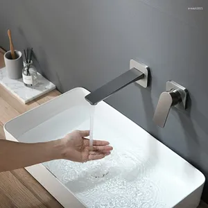 Banyo Lavabo Muslukları Havza Musluğu Pirinç Duvara Monte Mike Mucakçı Musluk Tek Tutar Salıncak Duvarda Soğuk Siyah Gri Küvet