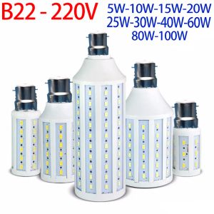 B22 LED Corn Bulb 24 42 60 75 90 120 150 170 216 264 LEDs SMD 5730 220V Lampada LED Lamp Chandelier Candle LED Light Bombilla