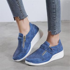 Fitness Shoes 2024 Women's Rhinestones Large Size Single Sports Women Sneakers Fashion Zipper Casual Vulcanized