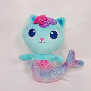 Gabby Doll House Plush Toy Mercat Cartoon Filling Animal Mermaid Cat Plush Doll Children's Birthday Present LT0005 Gratis gratis frakt DHL/UPS