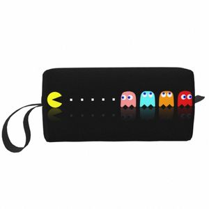 Reise Vintage Arcade Spiel Kulturbeutel Tragbare Kosmetik Make-Up Organizer für Frauen Schönheit Lagerung Dopp Kit Fall T5IN #