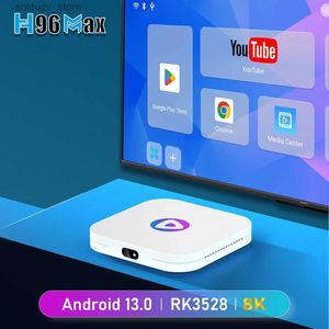 セットトップボックススマートテレビボックス2G+16GB H96 Max Android 13 RK3528 Quad Core Dual WiFi Ultra High Desionis H.265ストリーミングプレーヤーQ240402