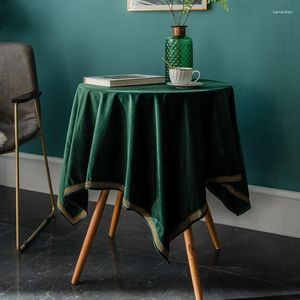 Pano de mesa quadrado americano luz luxo canário capa simples moderno café decorativo