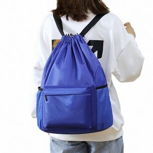 hot Drawstring Backpack Fi School Gym Drawstring Bag Casual String Knapsack School Back Pack For Teenager Women Men A1OU#