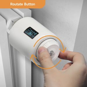 Beok Tuya Zigbee Radiator Actuator Thermostat Wifi Smart Thermostatic Valve Programmable Temperature Controller Heater Alexa