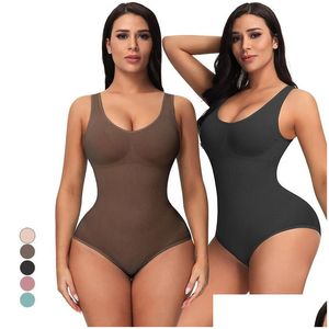 Женские формирователи Женские боди Корректирующее белье Sha Fl Body Shaper Майки Тренировочный корсет для талии Майки Нижнее белье для похудения Fajas Drop Del Dhrhs