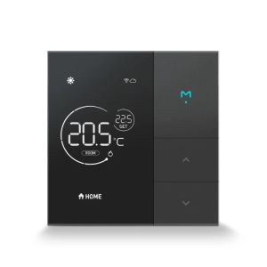 Black Temperature Controller For Gas Boiler Underfloor Heating AC Compatible With Mijia/ Mi Home App Smart WiFi Thermostat