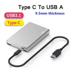 HDD -Gehäuse Gehäuse 2.5 SATA Hochgeschwindigkeit Typ C 3.1 / USB -Mikrob 3.0 bis Fälle FL Aluminium Notebook Festplatte Caddys Drop -Lieferung OTZVG