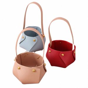candy Bag Jewelry Box Candy Basket Packaging Leather Bag Colorful Candy Bag Creative Jewelry Storage Basket Handbag Coin Purse L0rp#