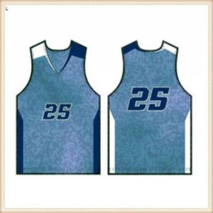 Basketball-Trikot für Herren, Schwarz, Weiß, Blau, Sporthemd, Hot20240332