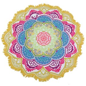 Telo mare rotondo Hippie/Boho Mandala Coperta da spiaggia/Tiro indiano Tovaglia rotonda bohémien Decorazione mandala/Tappetino yoga Meditazione03