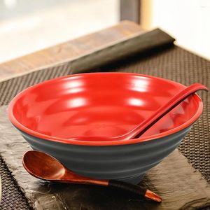 Bowls Ramen Bowl Set Big Japanese Style El Kitchen Ceramics Household Melamine Rice