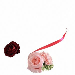 novo pulso de casamento fr corsage branco dama de honra rosa mão fr dama de honra pulseira acessórios de casamento nupcial R1kZ #