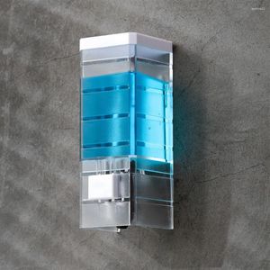 Dispensador de sabão líquido 250ml manual de banheiro monte de parede chuveiro shampoo lotion recipiente garrafa para limpeza doméstica
