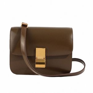 2023 NOWOŚĆ Przyjazdu retro oryginalne skórzane torebki tofu skrzynki tofu torba na ramię Menger Bag vintage crossbody torebki torebki 33jt#