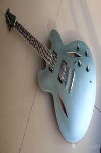 Hela ny ankomst Gibsodg 335 Electric Guitar Dave Grohl Signature Guitar DG 335 Guitarra In Matel Blue 1203157305412